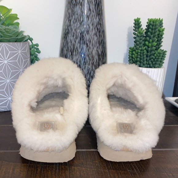 3/$60 UGG Disquette Chestnut Shearling Lined Mules Size 7 - Picture 7 of 15